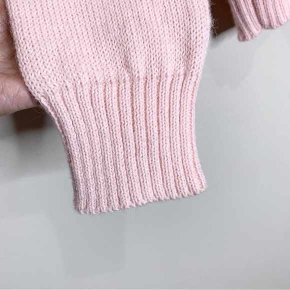Rachel Antonoff Banana Split Alpaca Wool Blend Sweater (Sz S) Light Pink - Picture 10 of 13
